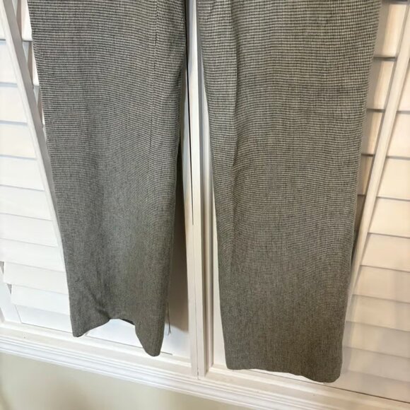 J. Crew Gray and White Houndstooth Print Wool Blend Dress Pants Size 4 - Picture 5 of 7